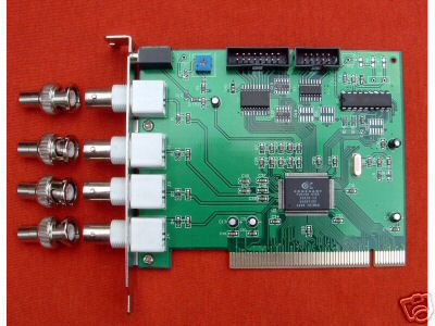DVR Card with BNC to RCA adapters